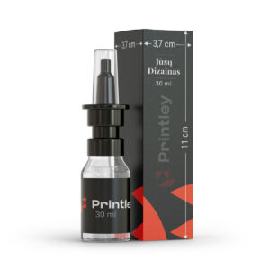 The translation of "pakuotė 30ml 11x3,7x3,7cm" from Lithuanian into English is:

"packaging 30ml 11x3.7x3.7cm"